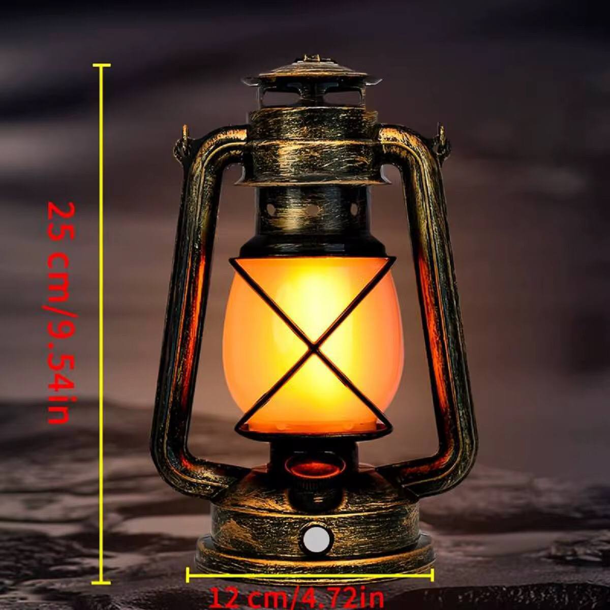 VINTAGE DESIGN 35cm LED LANTERN