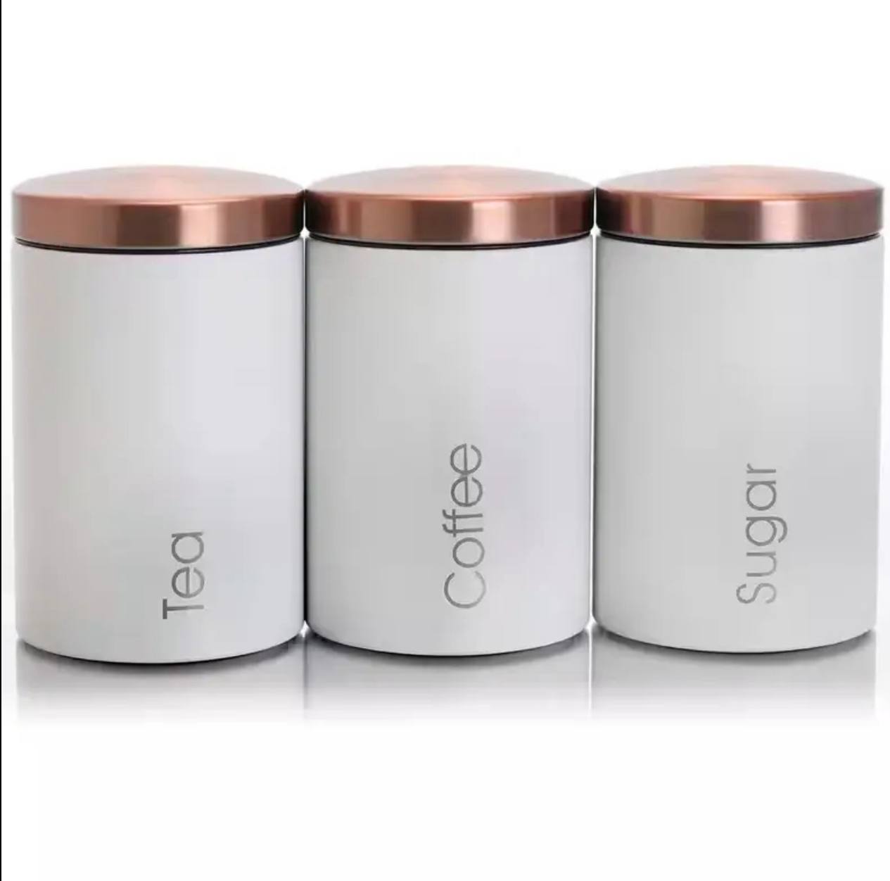 Sugar, Tea, Coffee canisters
