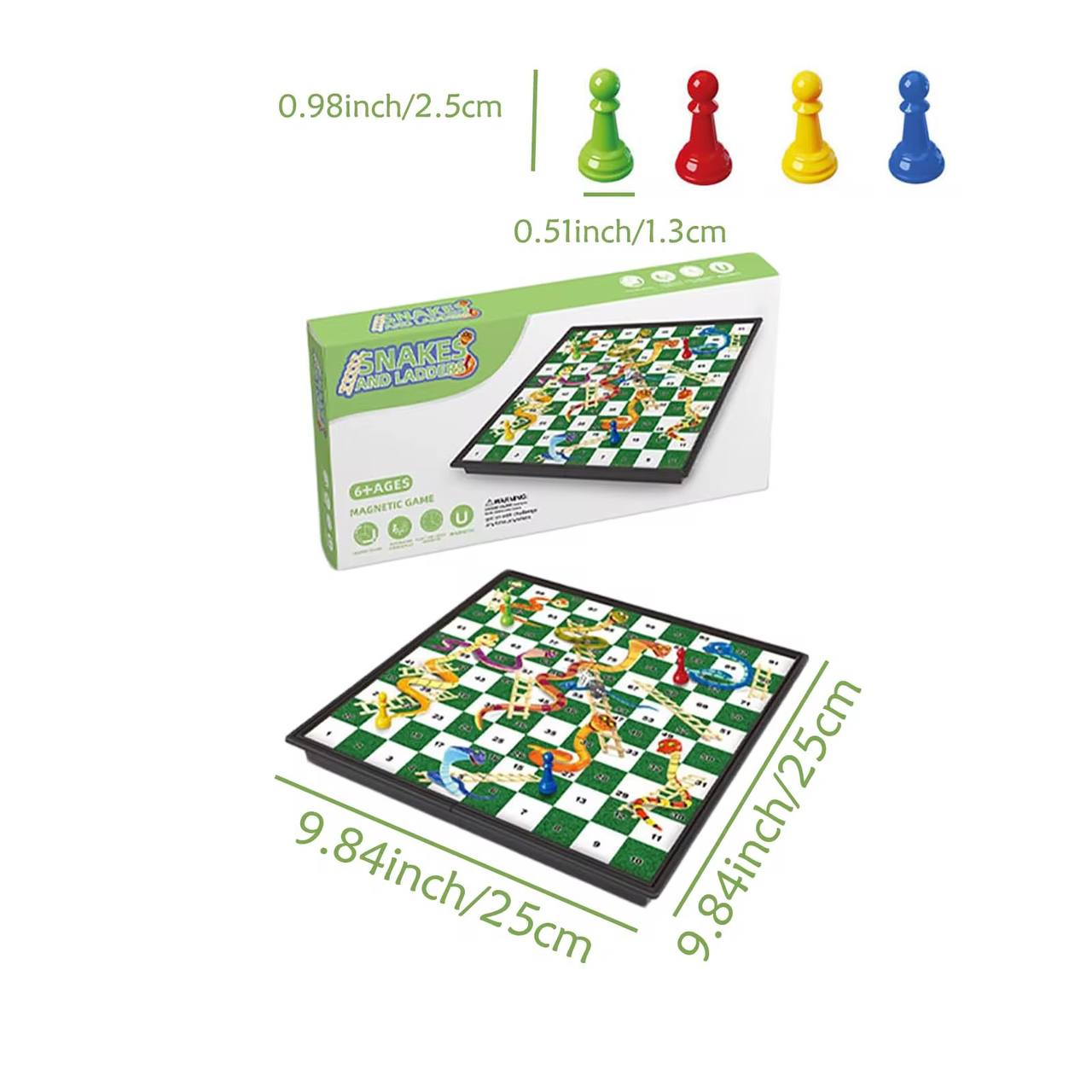 SNAKE&LADDER MAGNETIC GAMEBOARD