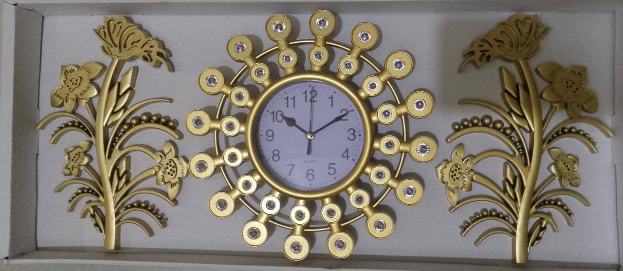 Elegant 3in1 Wall clock decor