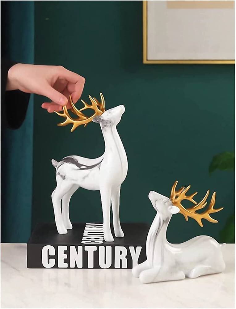 2PCS ELEGANT DEER STATUE