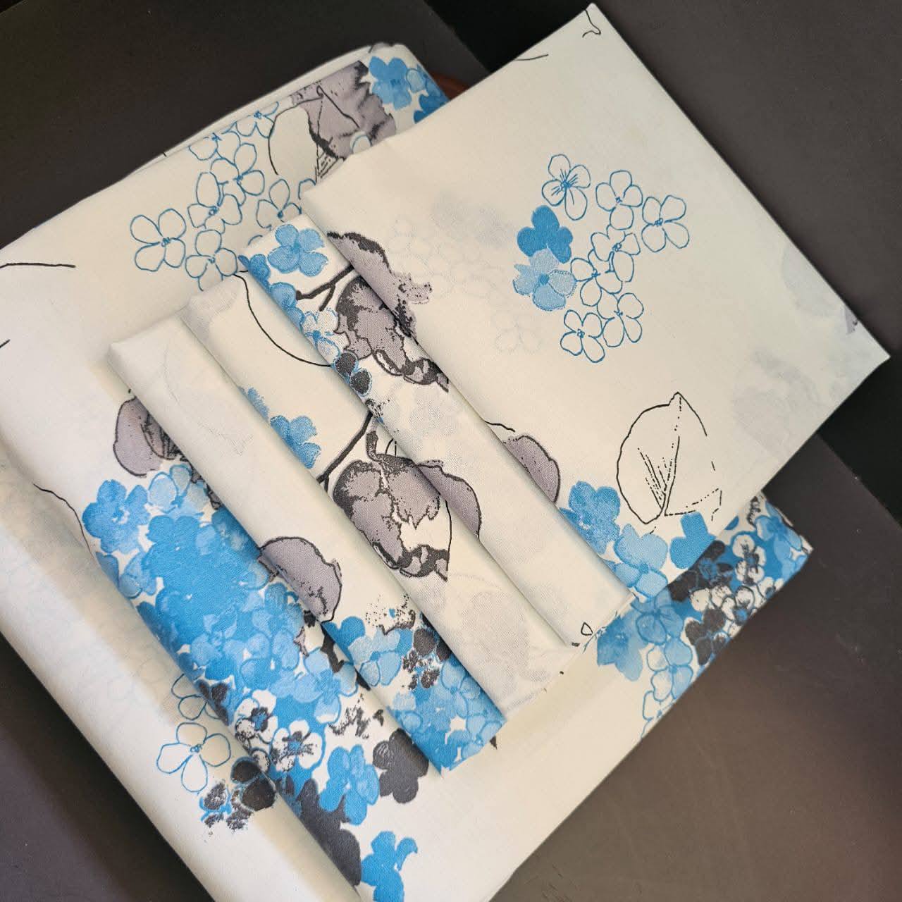 Two Flat Bedsheet Both Printed
4 Pillowcases