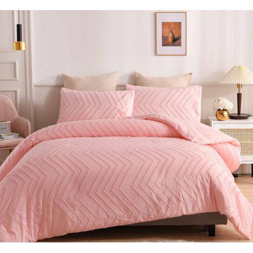 3pc Tufted Wave Duvet cover set