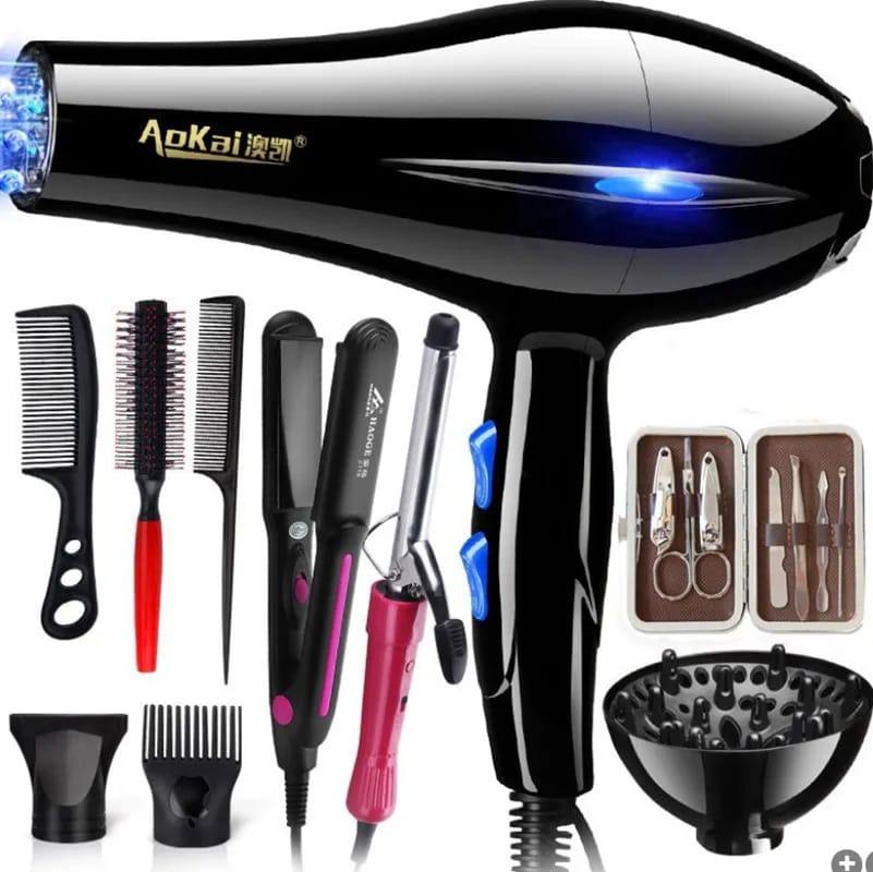 12Pcs Professional blow dry with accessories