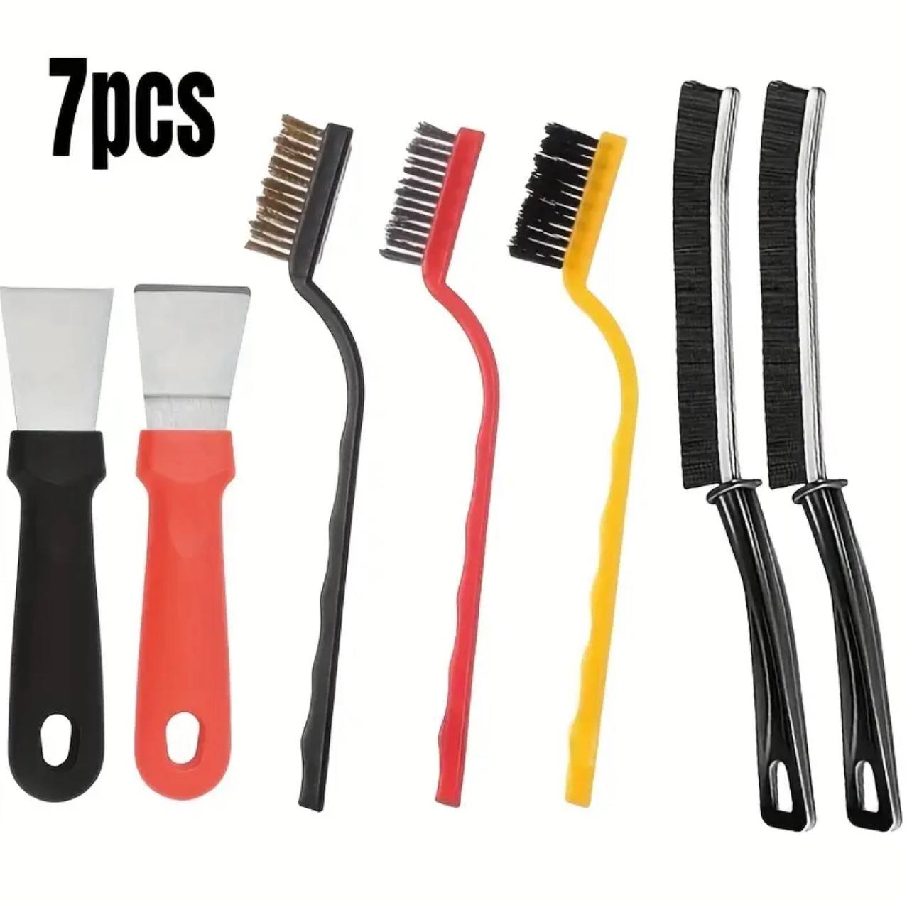 7pcs Wire Brush & Scraper Cleaning Set
