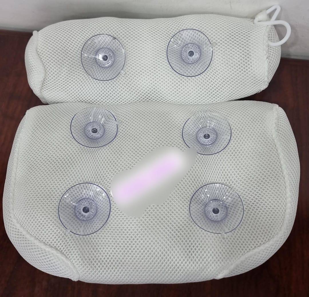 Bath tub Bath pillow size 37x35x10cm 6 silicone suction cups