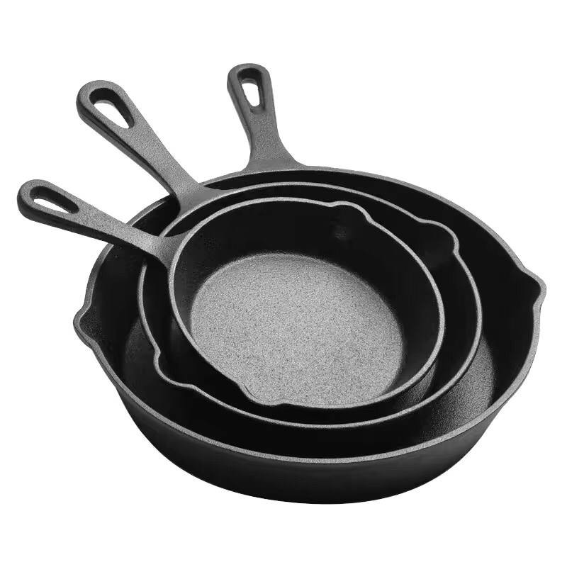Cast Iron Frying Pan Cooking skillet Egg Steak Fry Pan