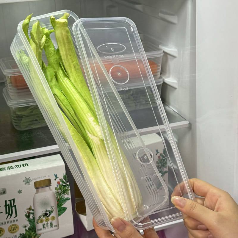 Refrigerator herb storage boxes/ fresh keeping crisper organizer with lid