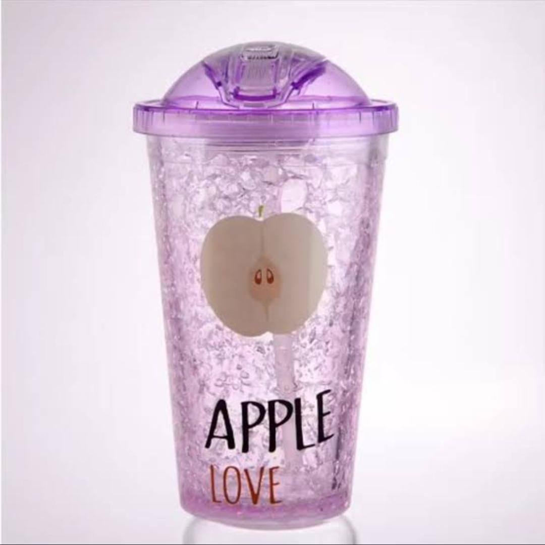 Stylish double wall frost ice smoothie cup