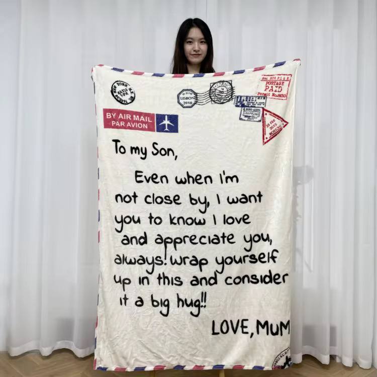 Express letter cossy throw blankets