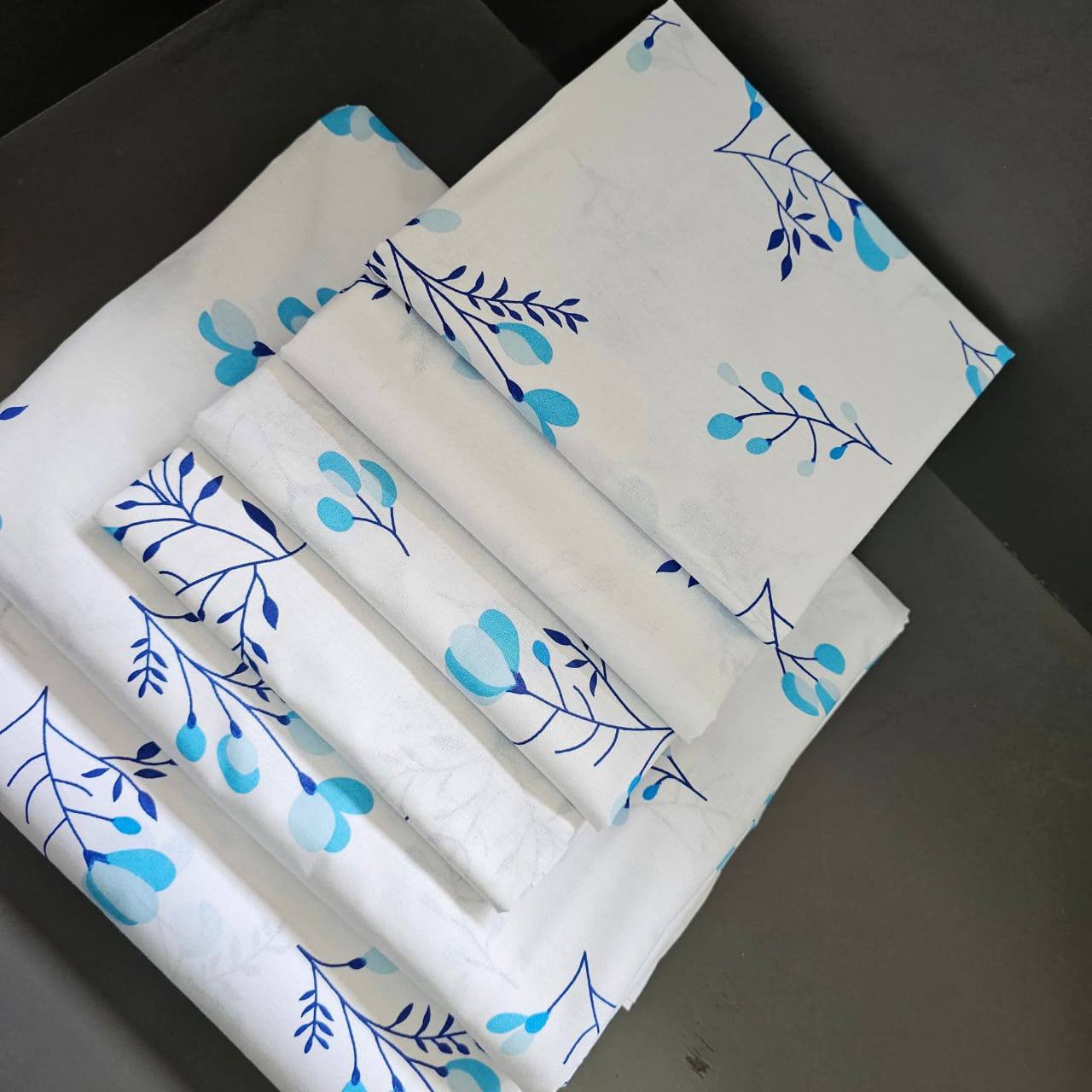Two Flat Bedsheet Both Printed
4 Pillowcases