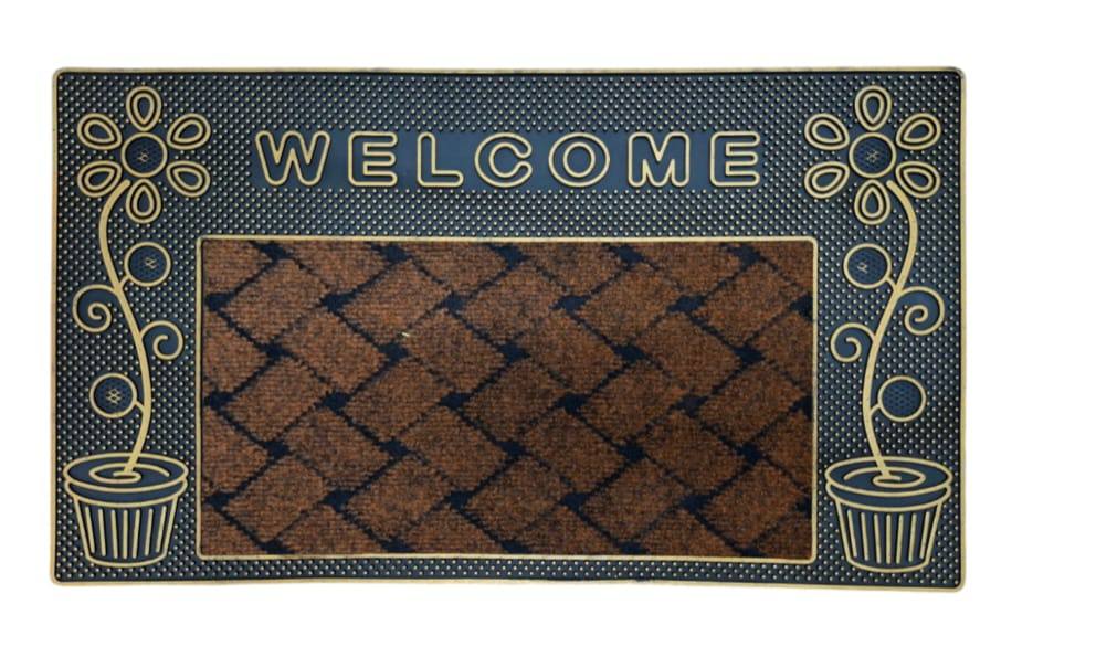 Welcome heavy duty rubber bottom antslip door mats