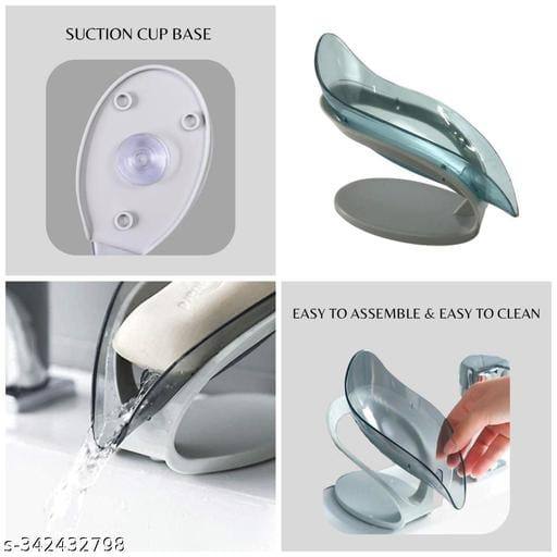 Acrylic Self draining leaf soap holder