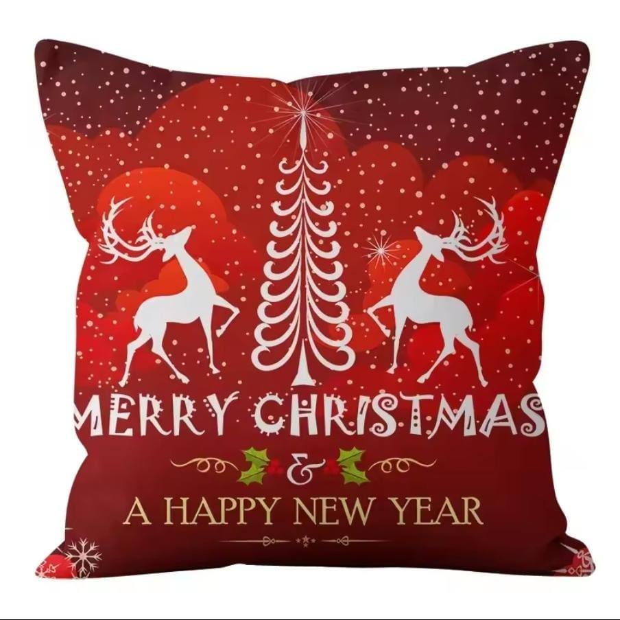 Christmas Pillow Covers (No Filler) for Christmas Decoration Throw Pillow Covers