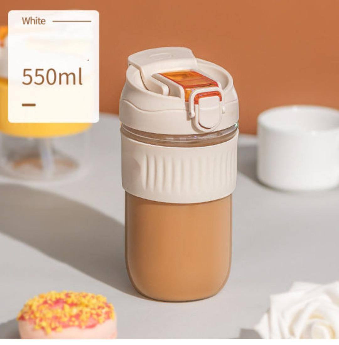 550ml borosilicate glass anti-scalding coffee thermocup