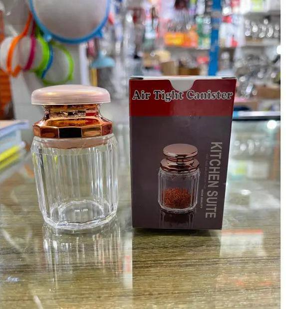 Air tight Acrylic salt shaker with copper top
