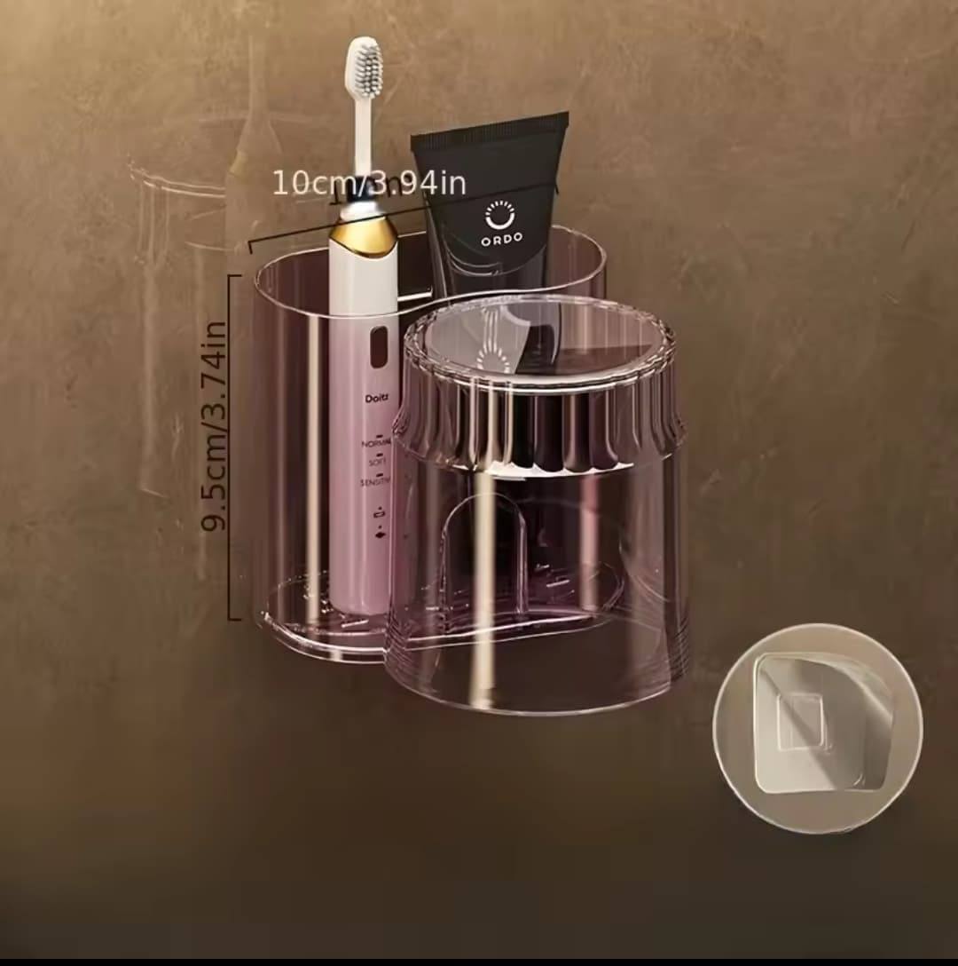 Toothbrush Holder With Mouthwash Cup