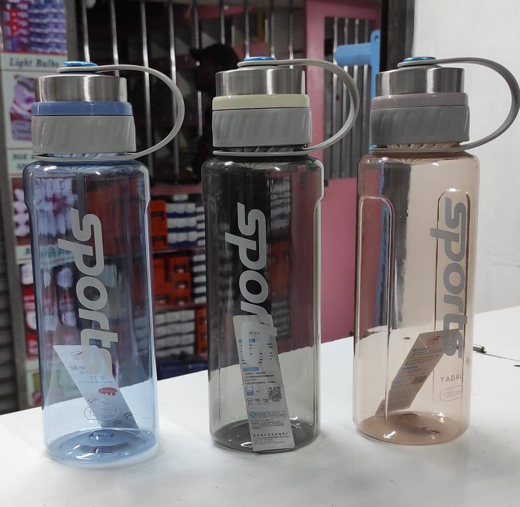 Direct Drinking silver lid Water Bottle