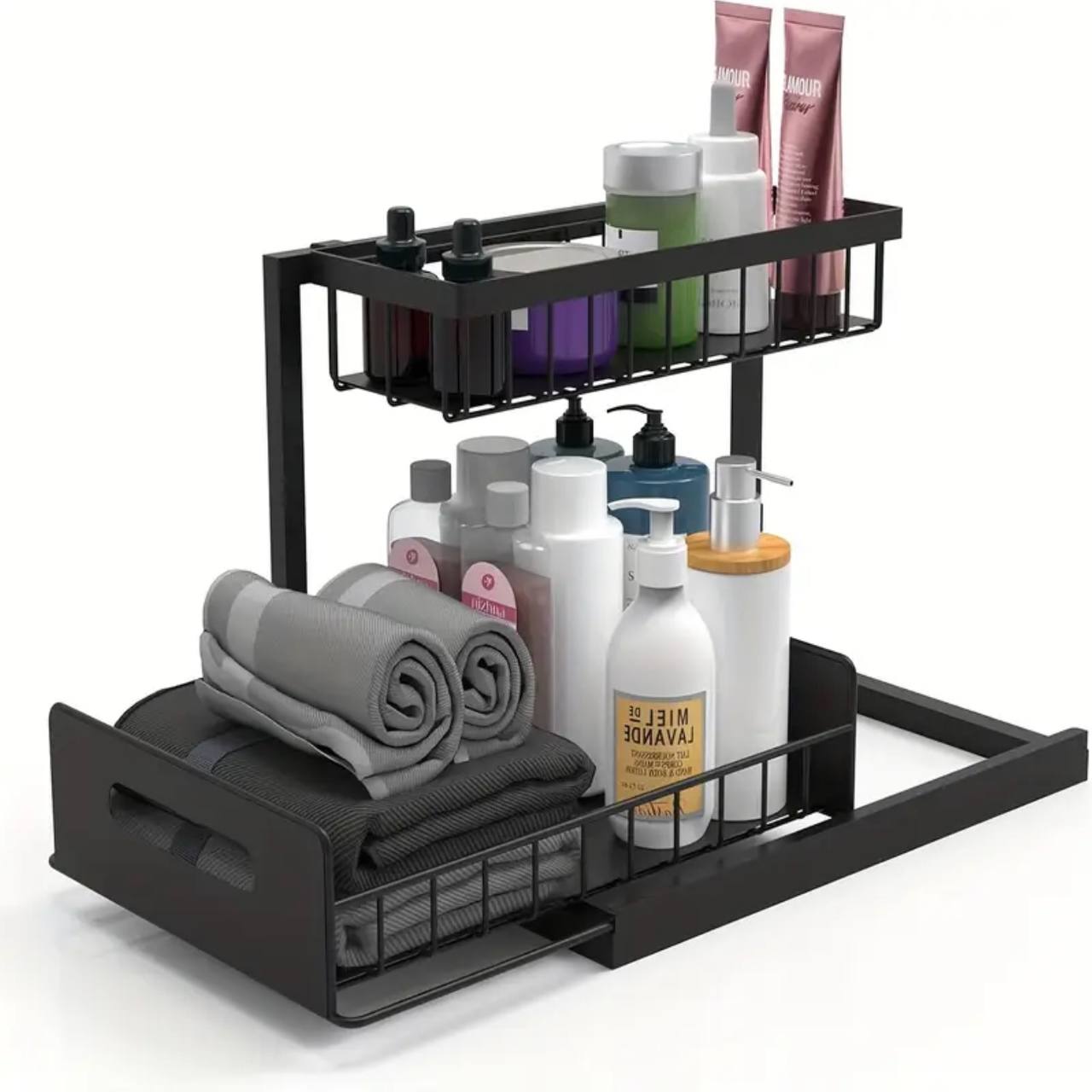 2 Tire Multipurpose Organizer With Slide Rails