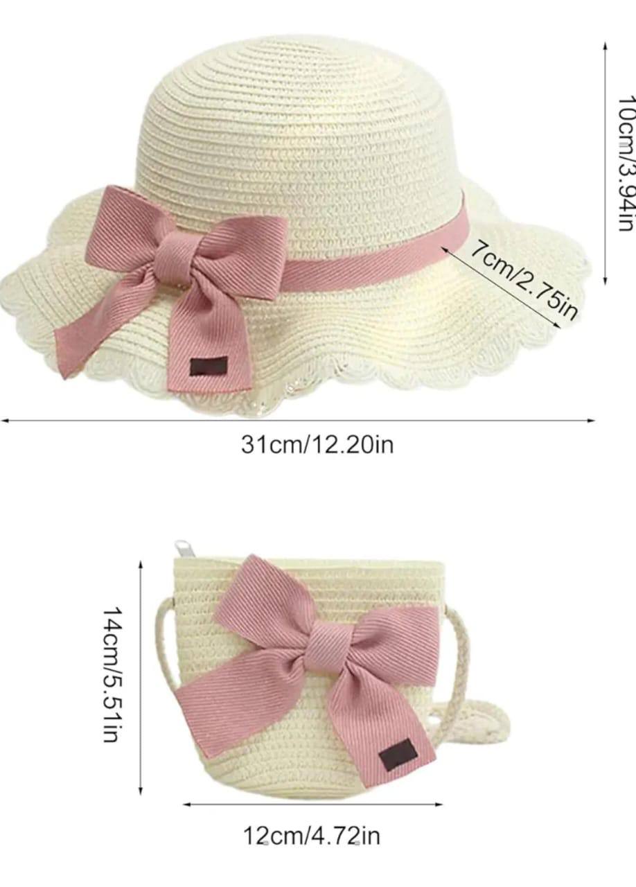 Girls hat+ sling bag casual wear set