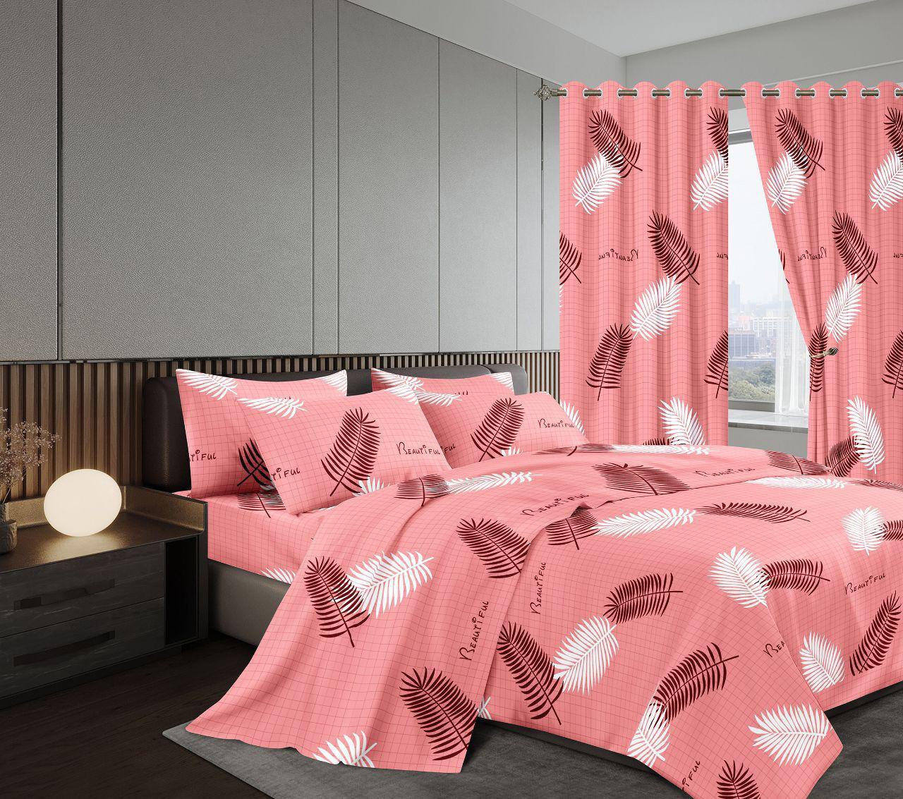 Curtain woolen duvet set