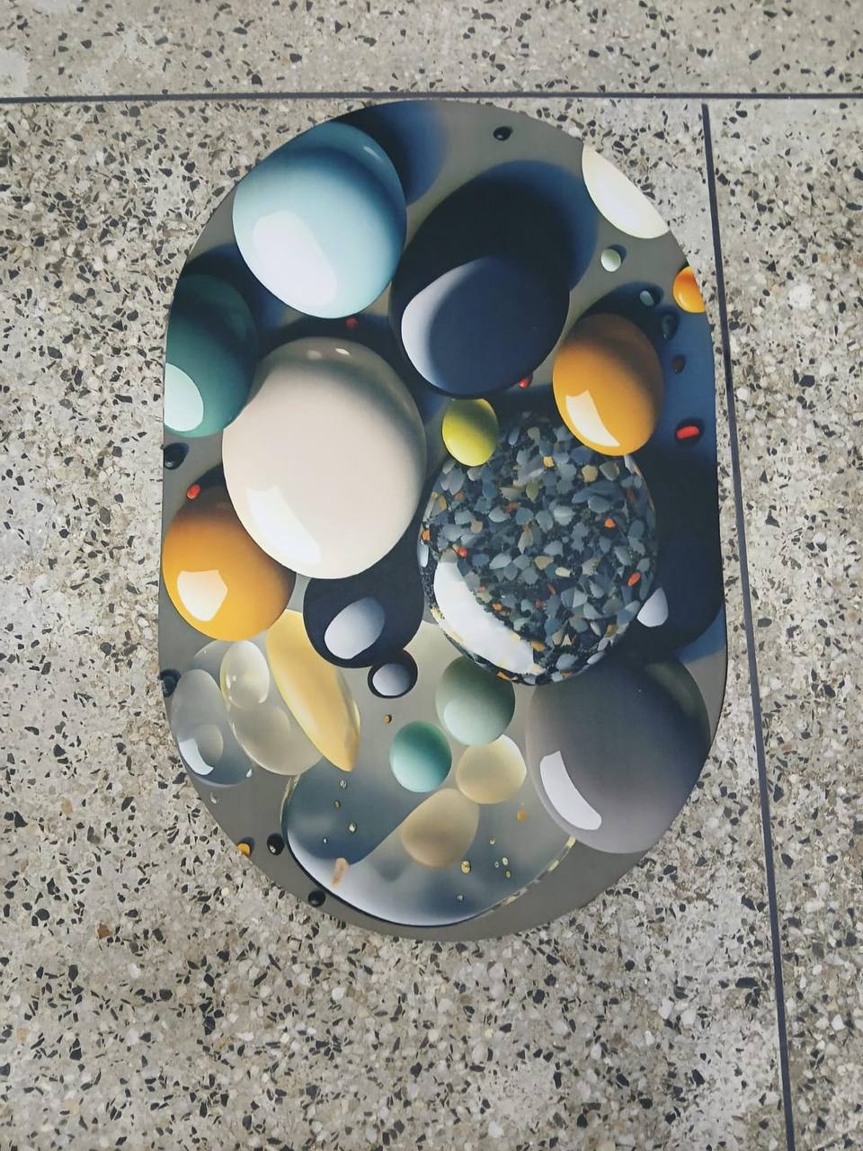 Big size Oval *48*78cm* Bathroom/ Door mats with rubber underside