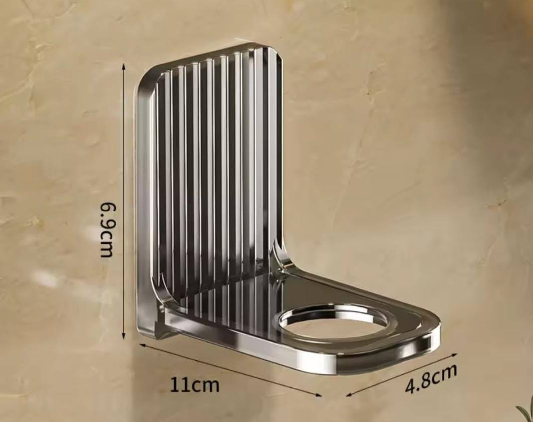 WALL mounted shower gel bottle rack holders
designed to hold pump-style bottles.