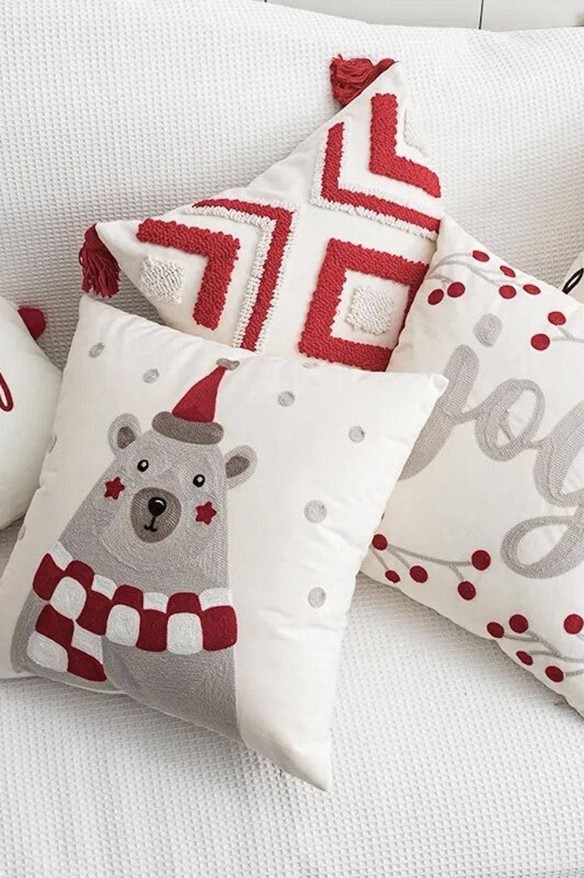 3pc Christmas Themed Pillow Covers