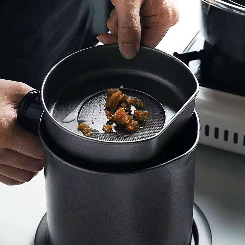 1.5 Oil metallic black sieve