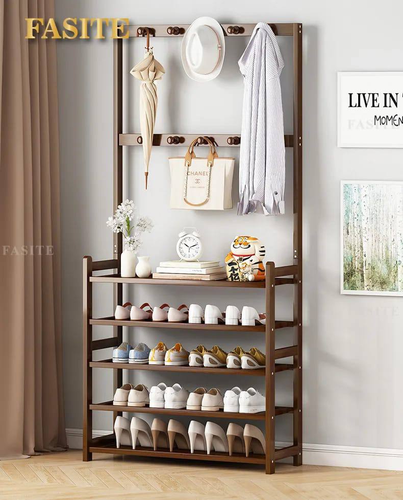 Perfect combo multifunctional bamboo rack