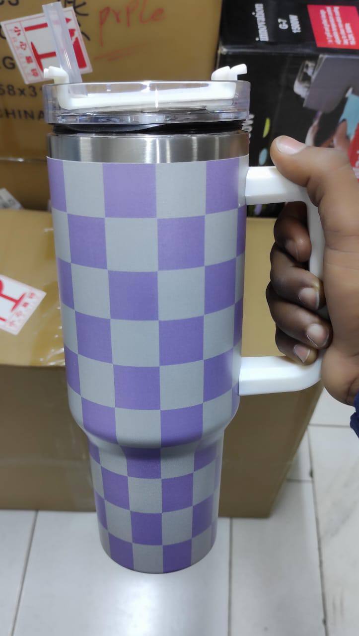 Stanley Checked 1.2L Hot & Cold Stainless Steel Stanley Mug
