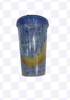 Stylish double wall frost ice smoothie cup
