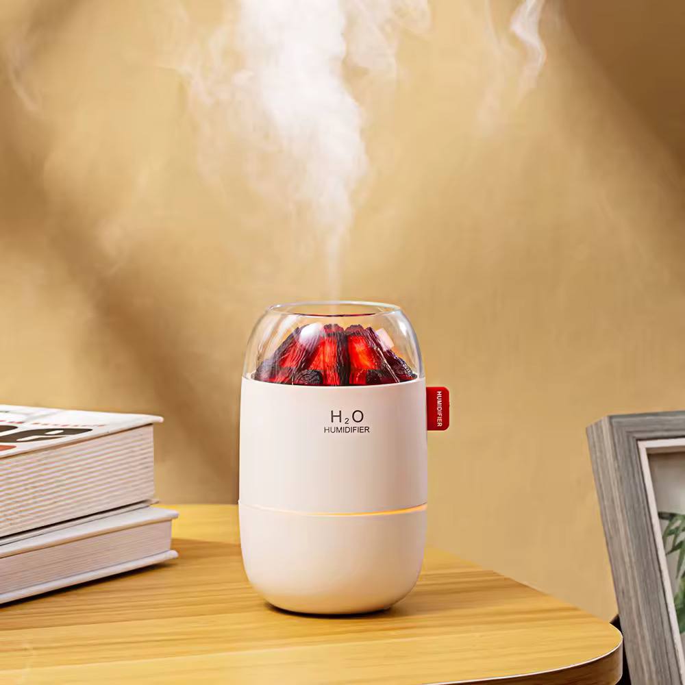 Mini flame volcano humidifier