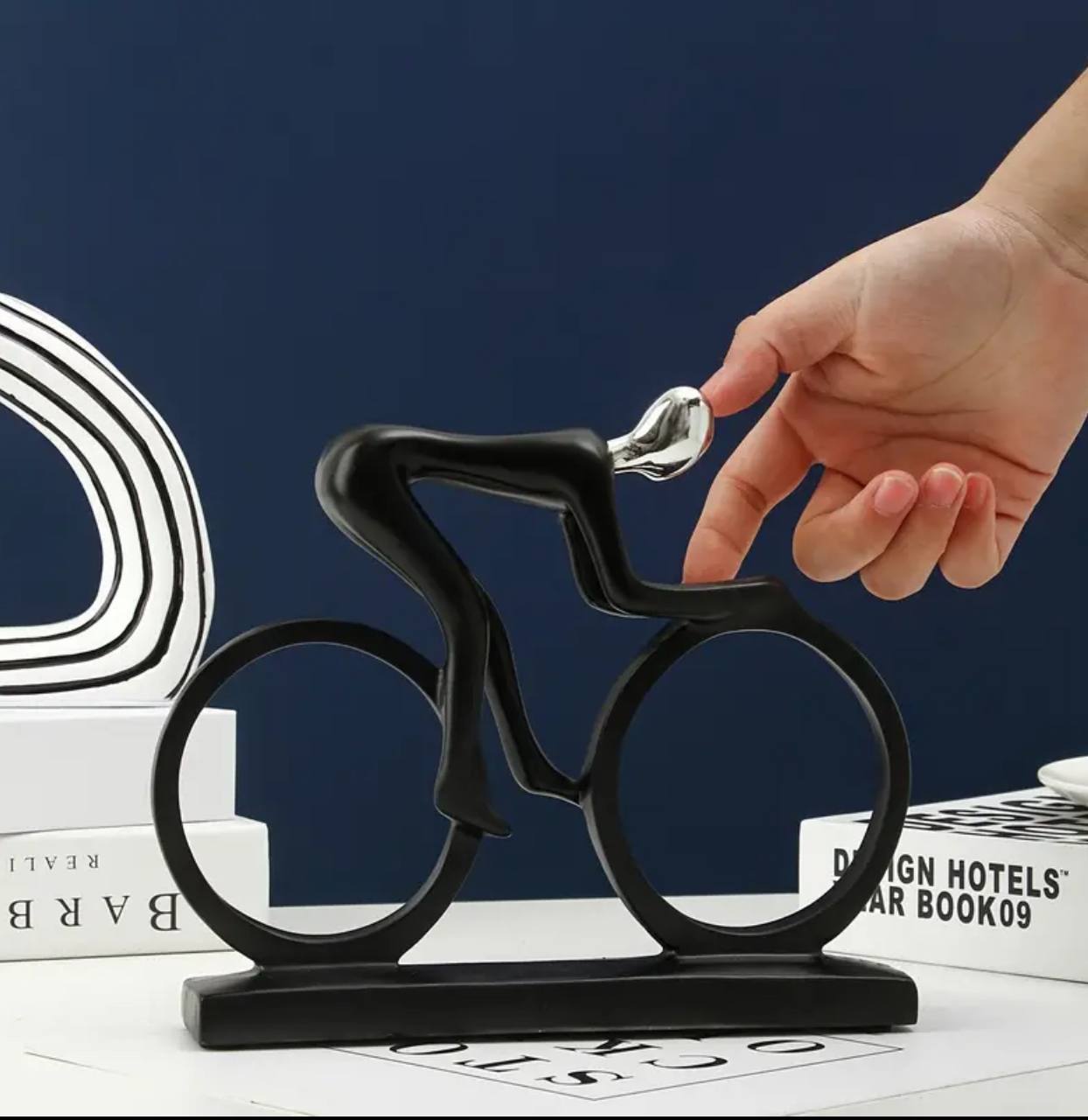 Bicycle Sculpture Ceramic Decor piece