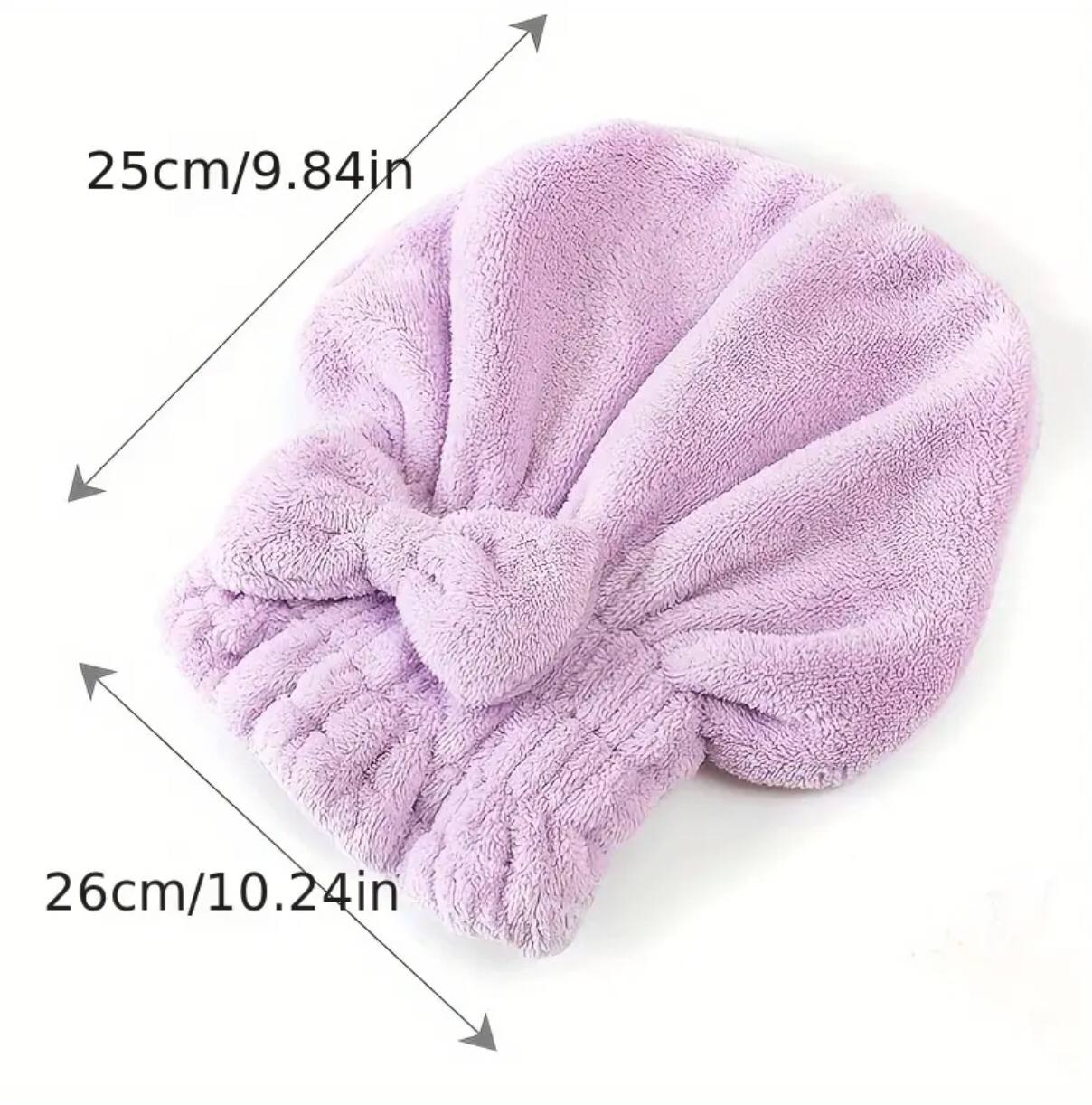 Super absorbent quick drying hair cap