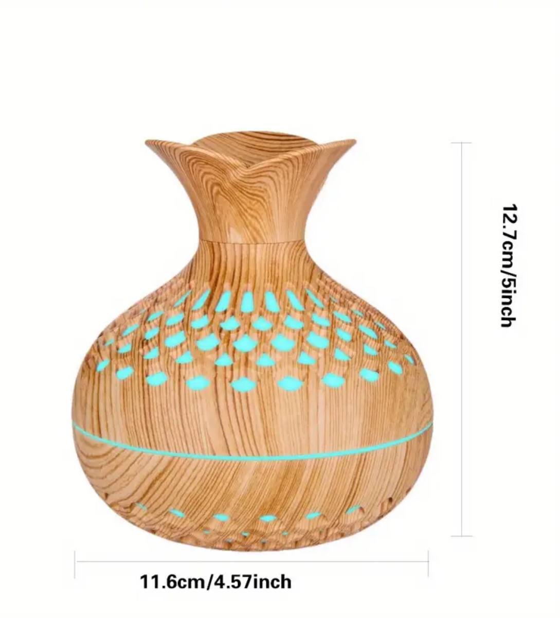 Colourful wood grain flower humidifier
