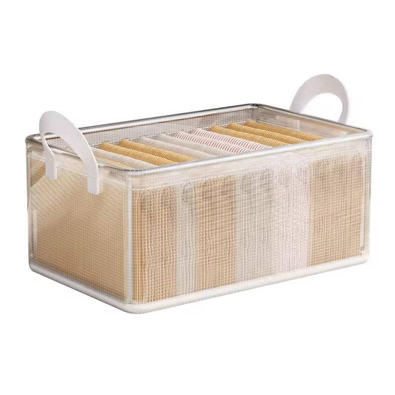 Thick transparent fabric closet organizer
