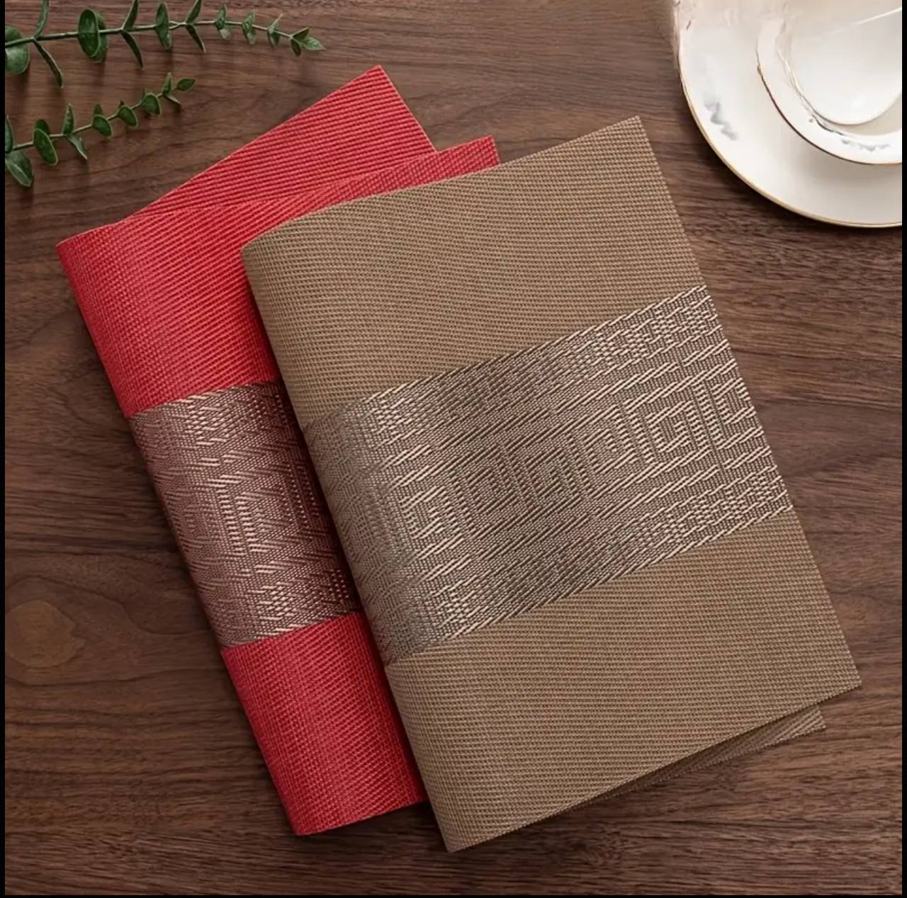 Premium-Quality Luxury PVC Table mats/ Placemats 6pc
