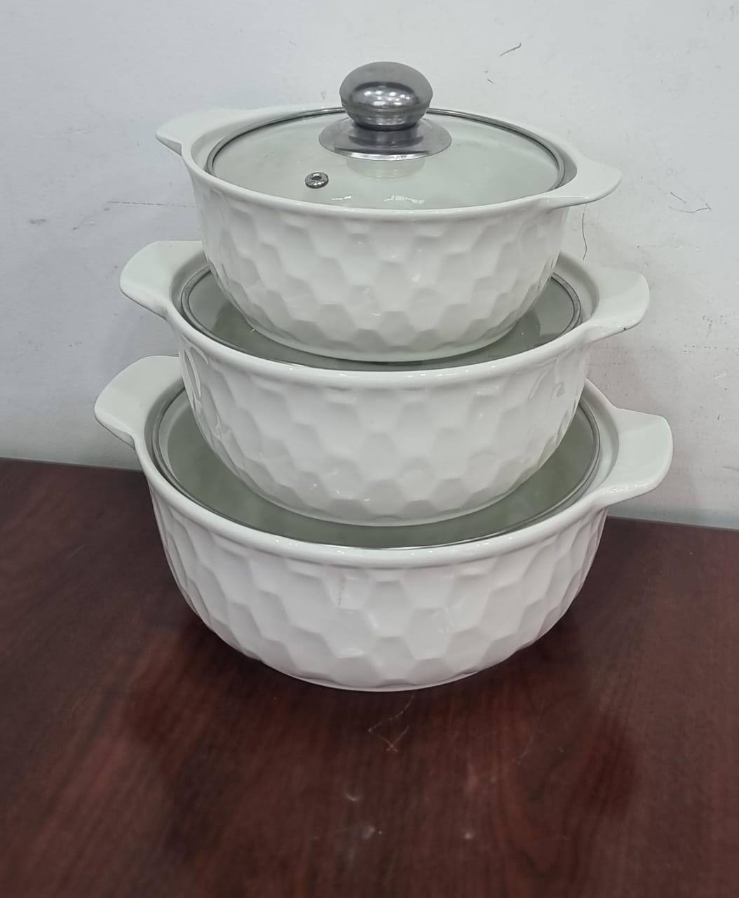 High quality 3in1 ceramic serving dish