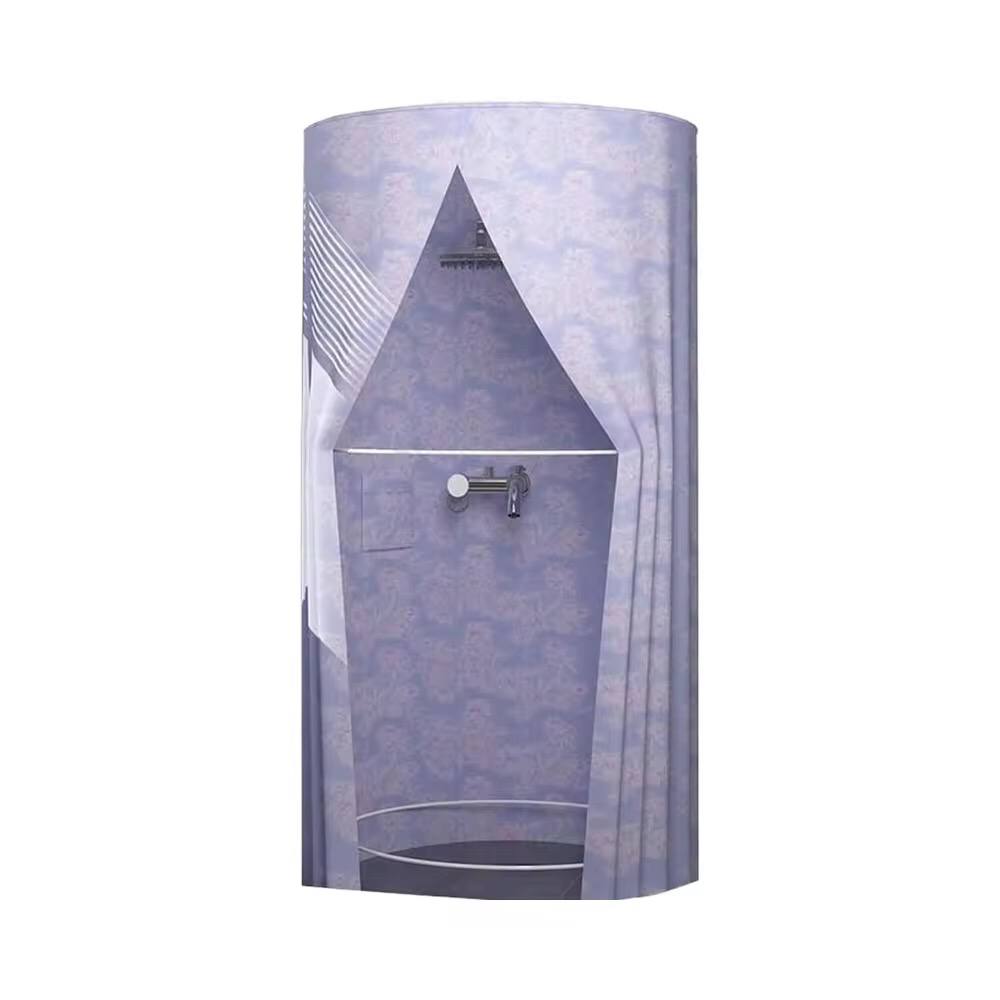 Portable foldable round waterproof fabric shower cubicle