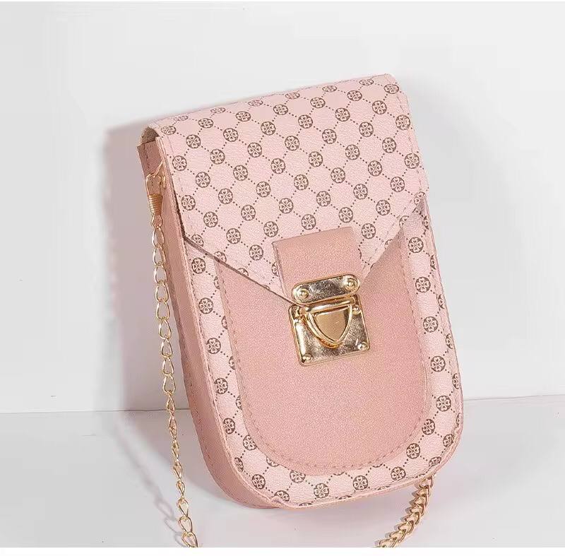 Geometric pattern phone bag/ cross body bag