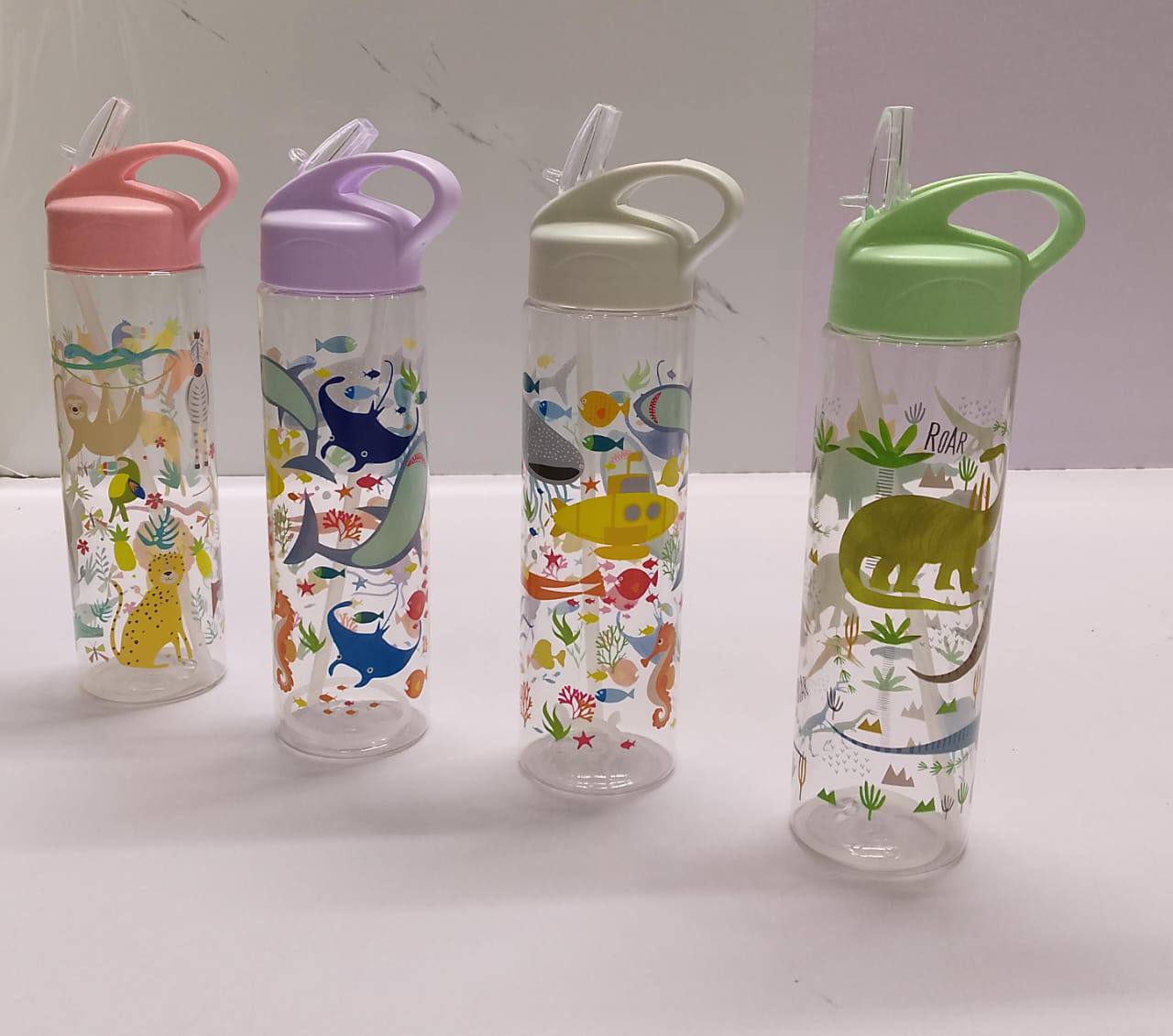 600ml 500ml n 400ml straw kids water bottles