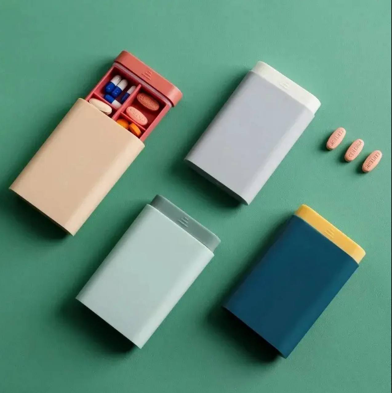 Nordic style pill (medicine) organiser