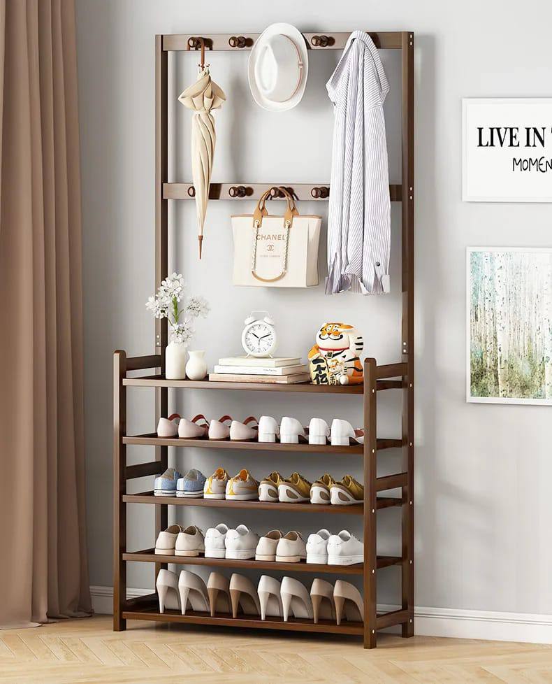 Perfect combo multifunctional bamboo rack