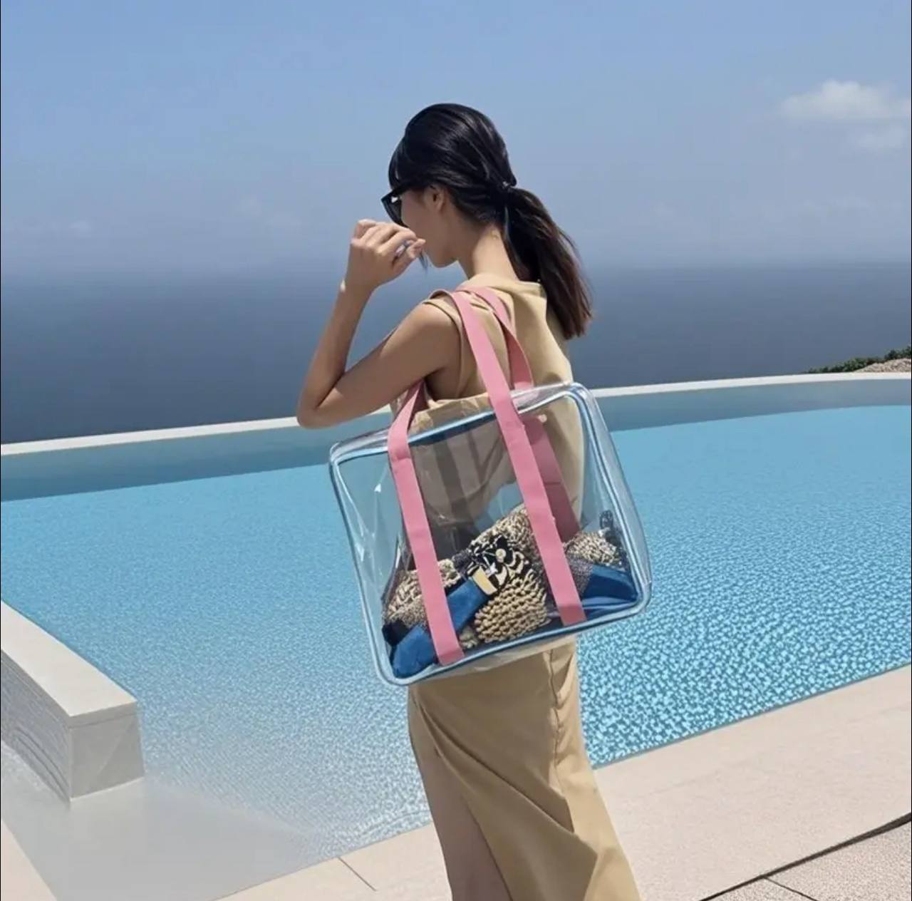 Large Capacity wet bag /swimming bag with slippers compartment