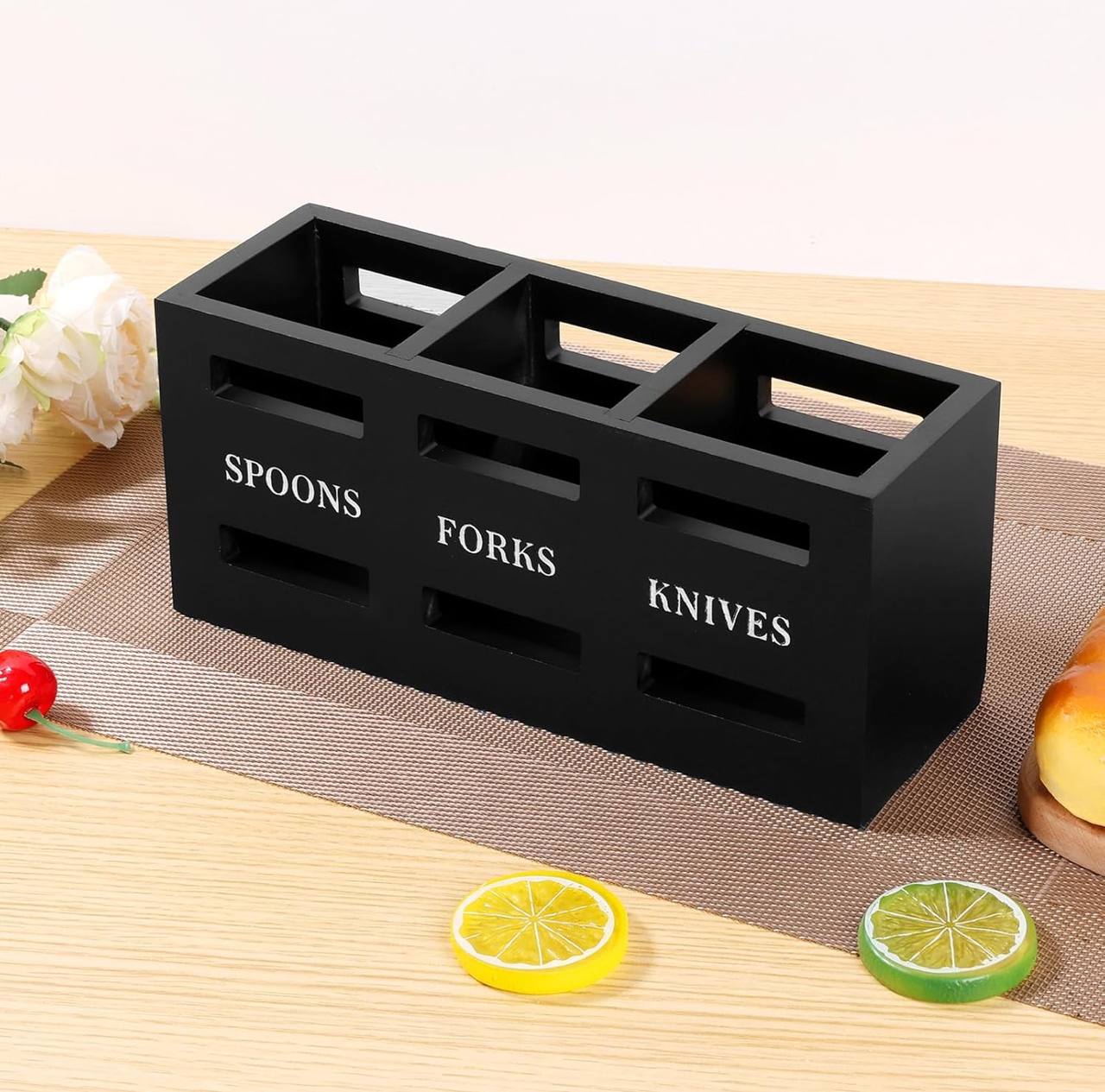 Wooden Cutlery Holder