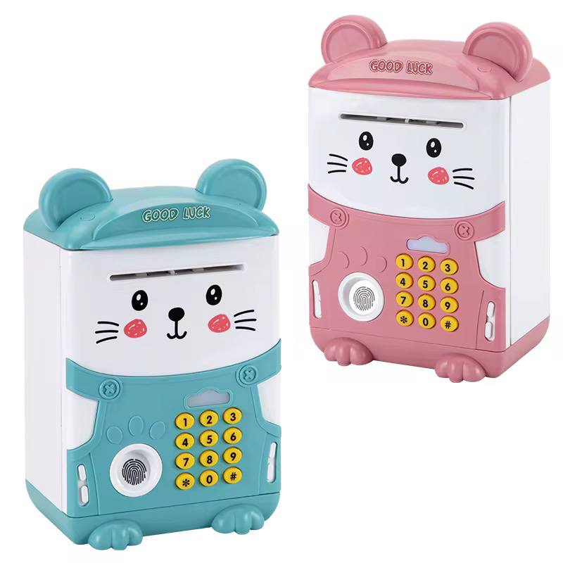 New Cartoon Finger print electronic piggy home bank with music