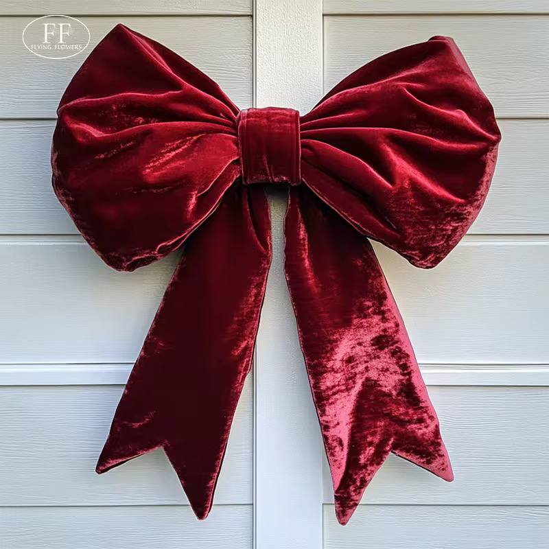 Big velvet Christmas bow