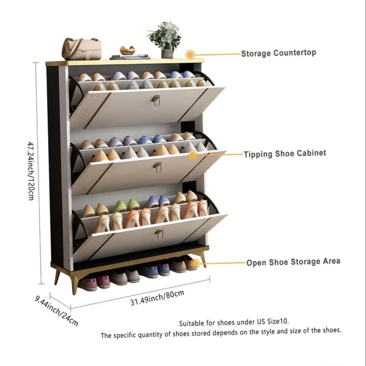 Bucket flip shoe rack