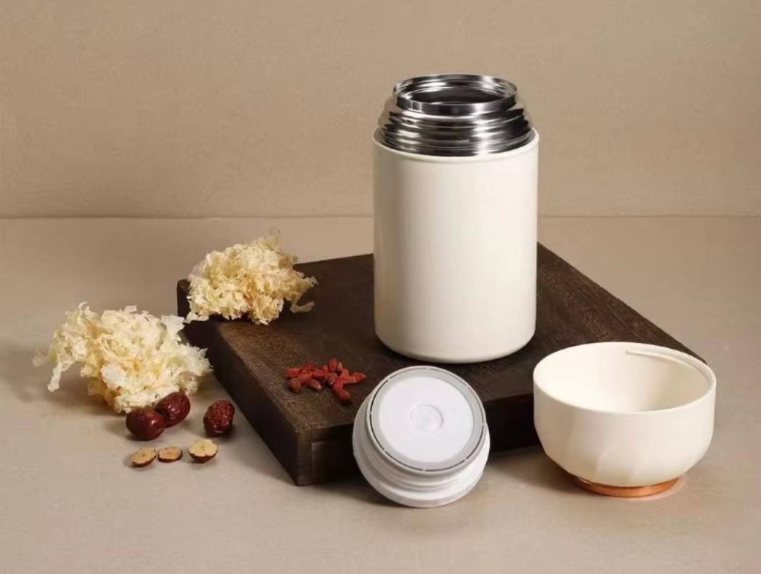 Big size 1050ml Classic food flask thermos with foldable spoon